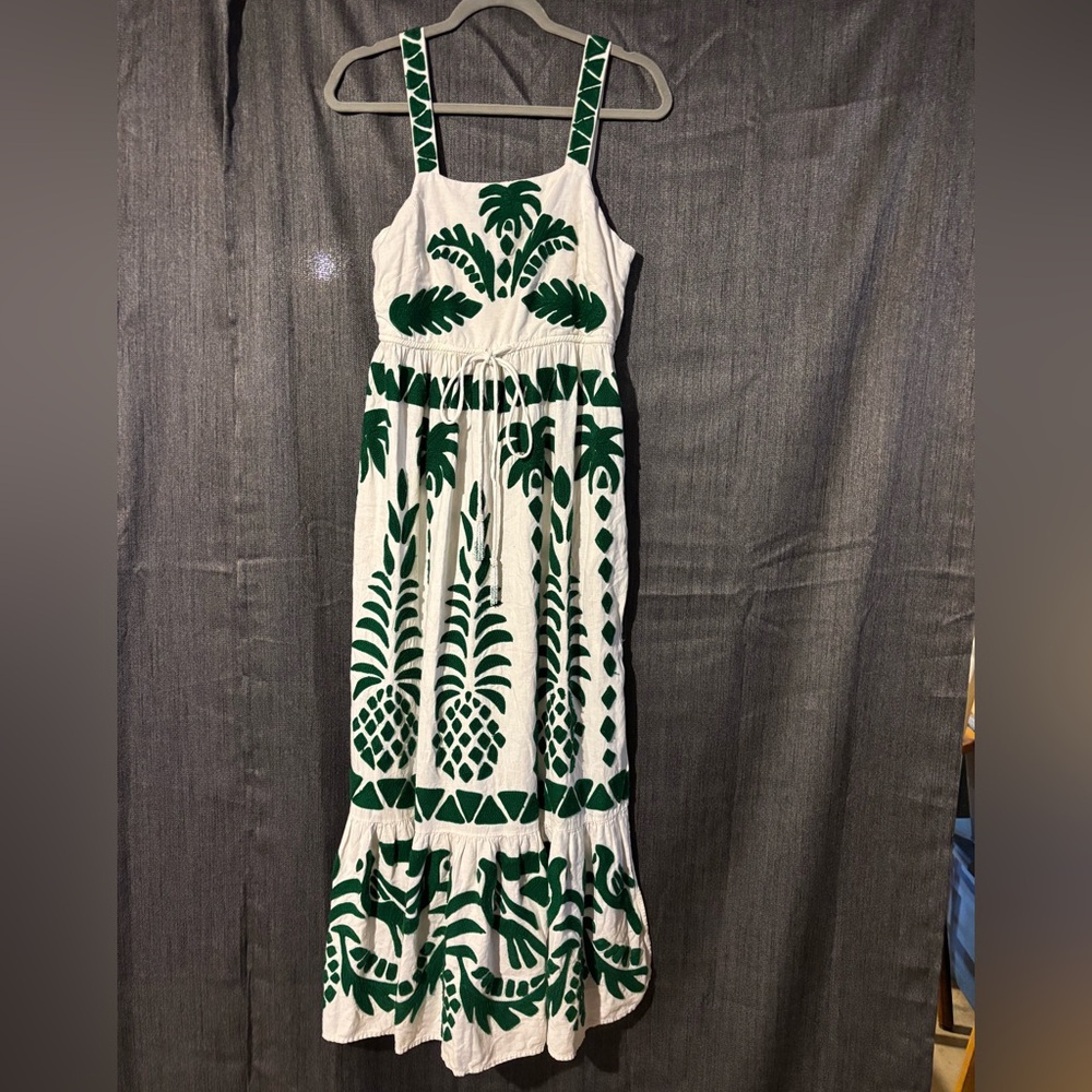 Hard to Find Farm Rio Palm Strappy Dress size M